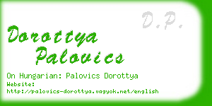 dorottya palovics business card